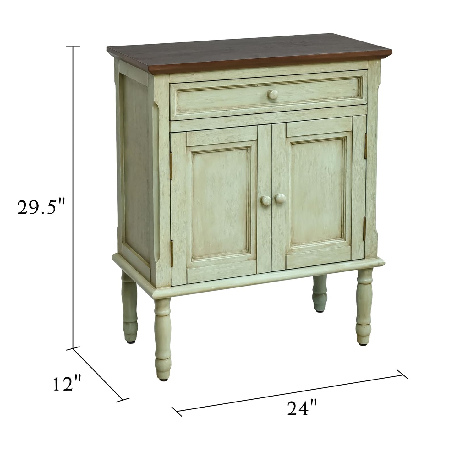 **Storage Cabinet, Coffee Bar Buffet Sideboard with Doors and Drawers, Modern Buffet Cabinet Storage Table for Kitchen, Dining Room, Entryway, and Living Room, Green**