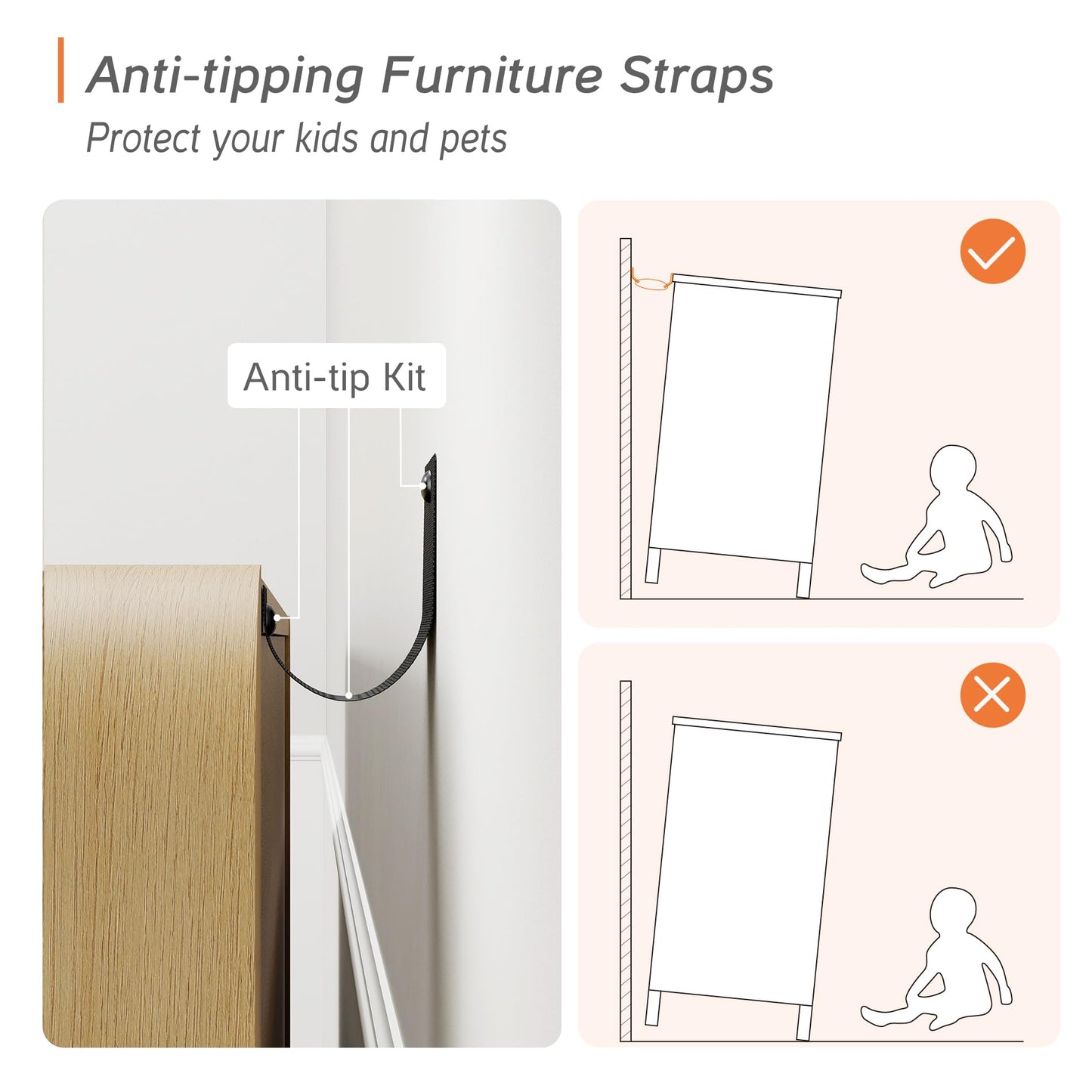 63" Wide Curved Buffet Sideboard Cabinet with 4 Doors, Modern Coffee Bar and Wine Bar Storage for Dining Room, Living Room, or Kitchen, Oak