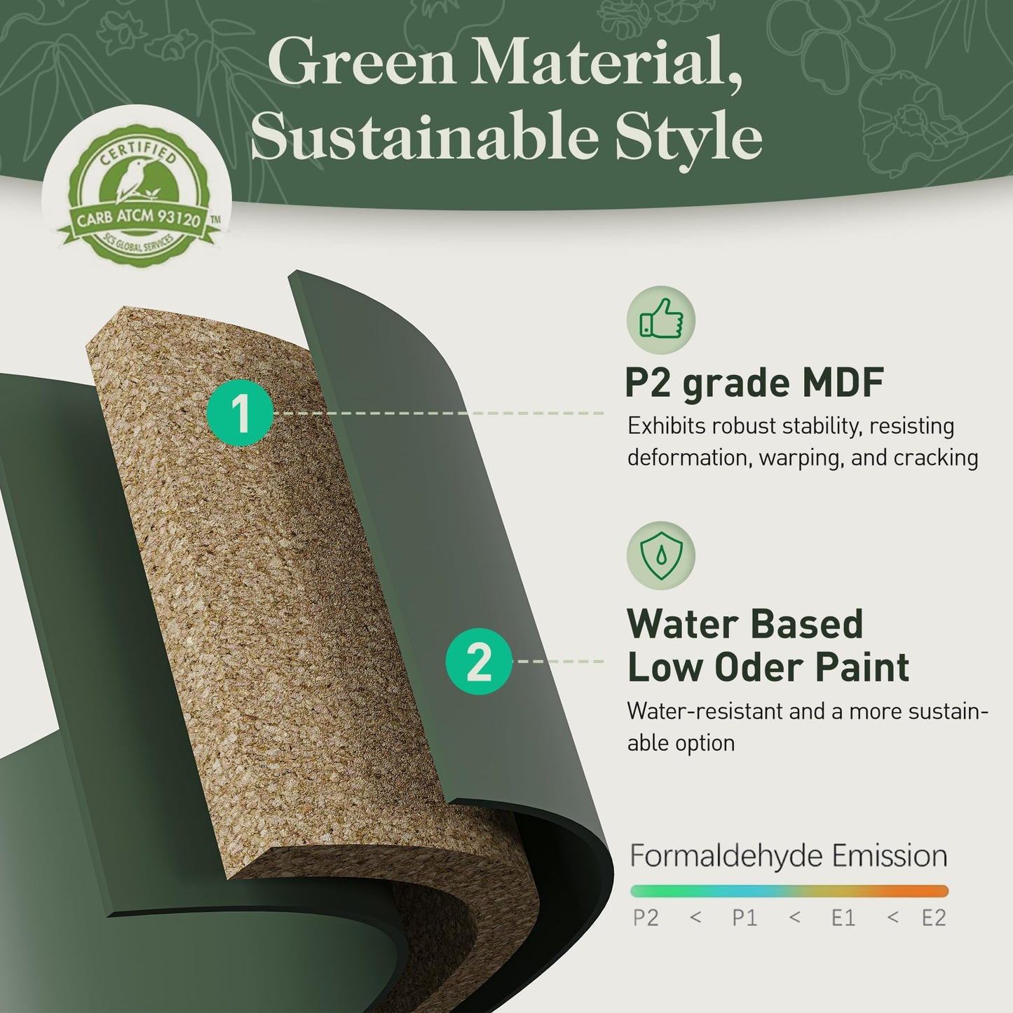 58" Large Sideboard Buffet Cabinet with Storage, Modern Credenza Coffee Bar Cabinet with Artistic Carved Handles for Dining or Living Room, Satin Black