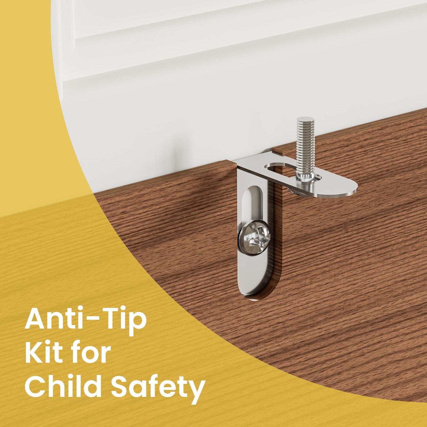 43" Brown Buffet Cabinet with 3 Doors and Adjustable Shelf, Modern Coffee Bar Sideboard for Kitchen or Living Room