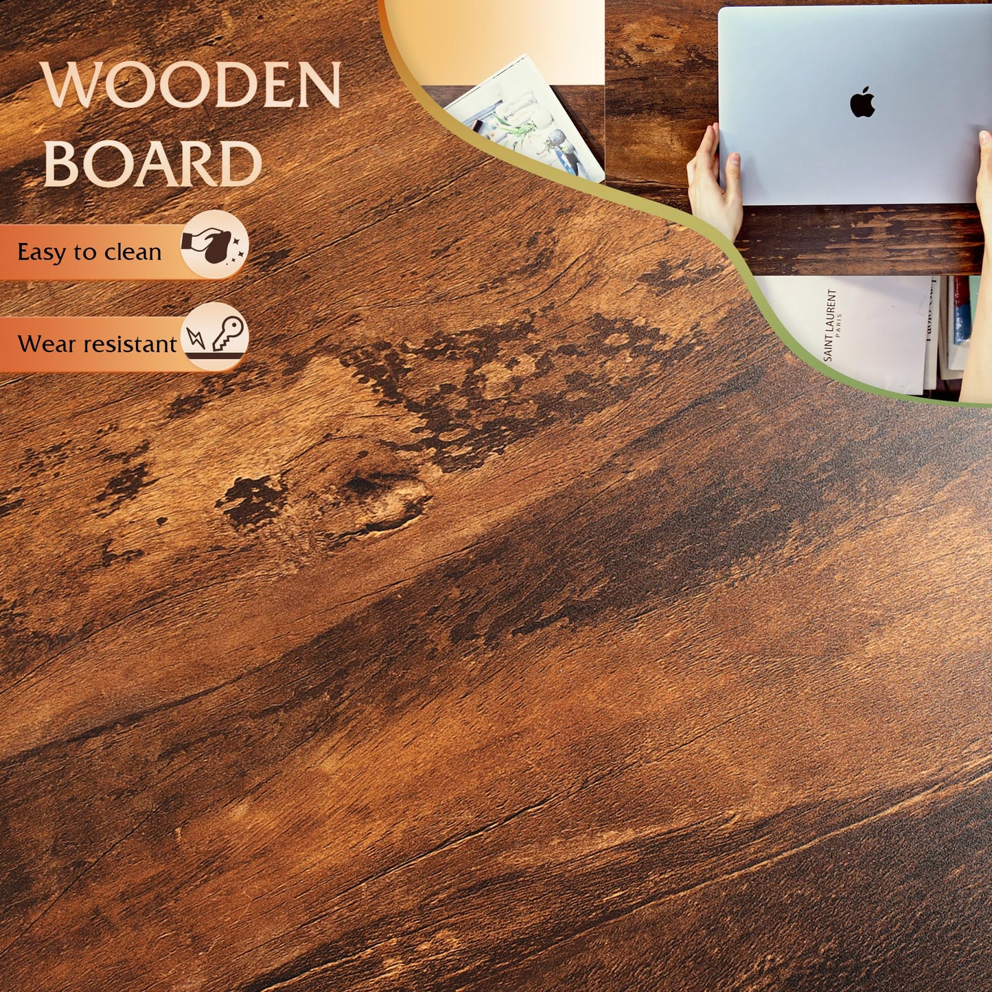 WLIVE Rustic Brown Lift Top Coffee Table – Mid-Century Modern Small Table with Adjustable Shelf & Storage Compartment for Living Room